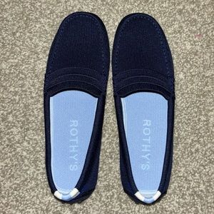 BRAND NEW Rothy’s The Driver Navy Women’s Flat Moccasin Loafer